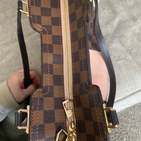 Jersey Damier Tote Brown checker and Pink - Picture 7 of 8